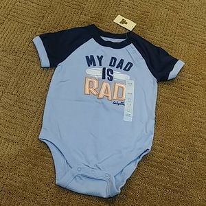 NWT Baby GAP "My dad is rad" onesie top 12-18mos